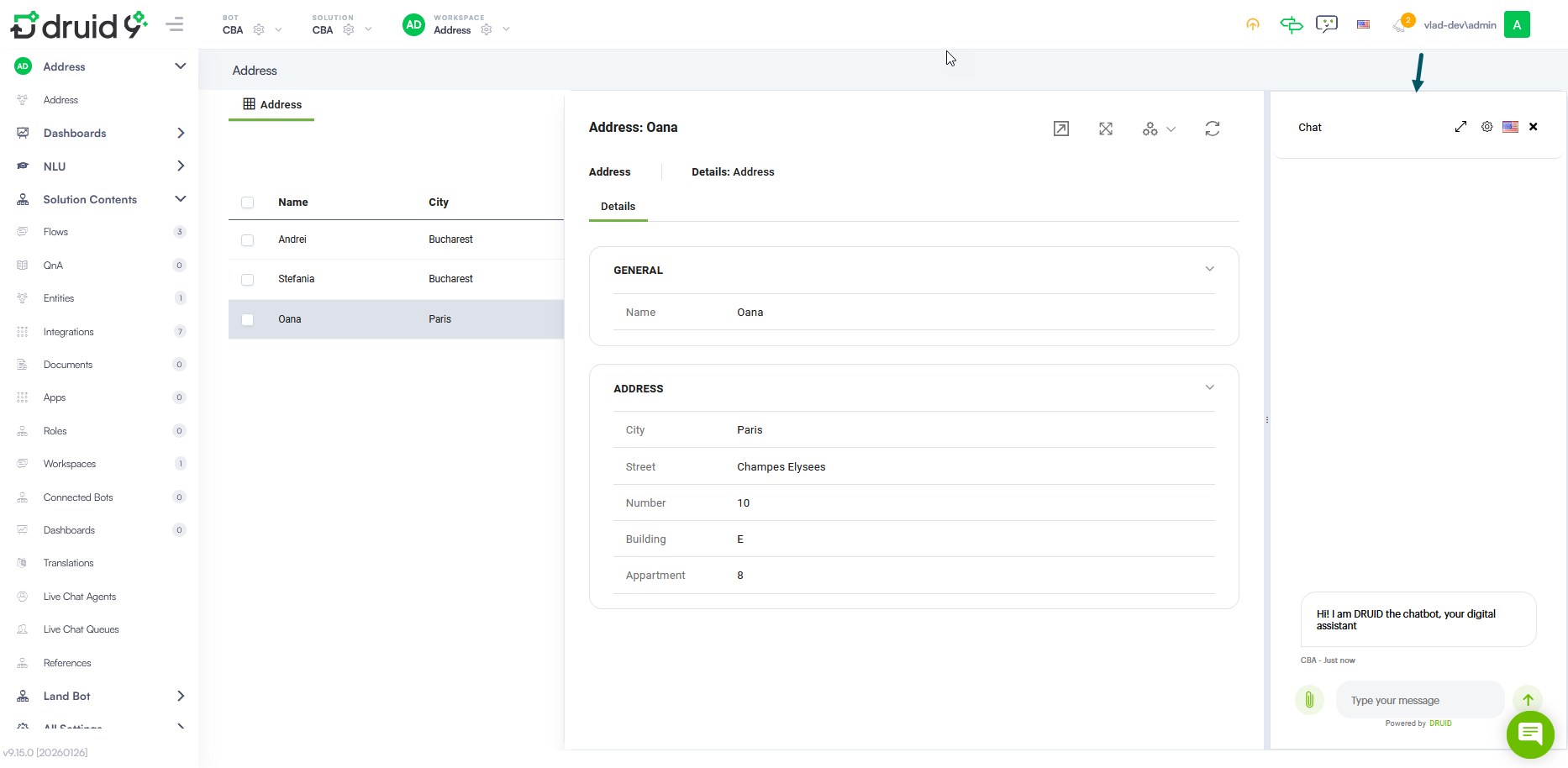 Enable Chat in Forms
