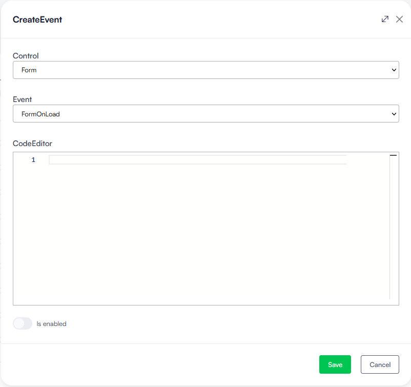 Trigger Events on Forms