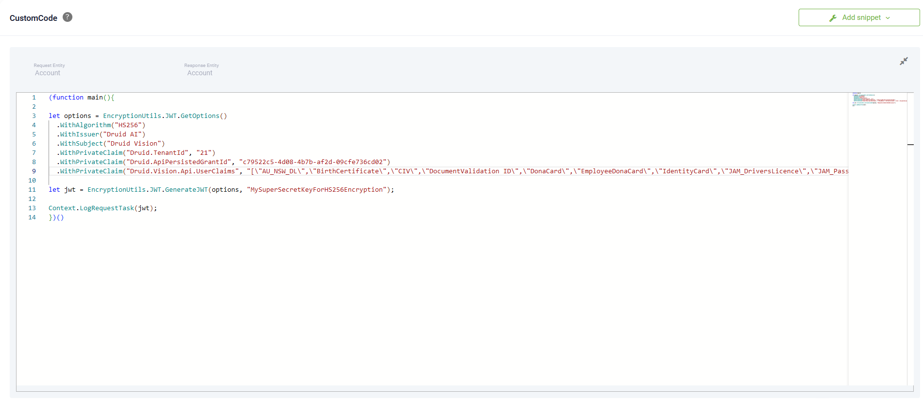 Custom Code