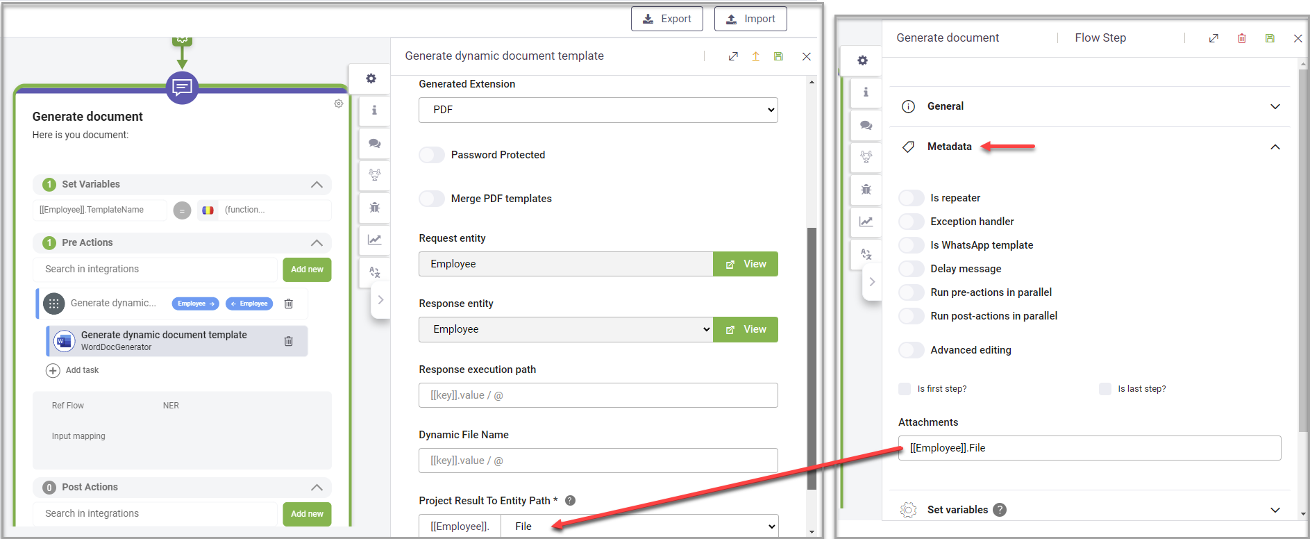 Generate Documents Using Dynamic Templates
