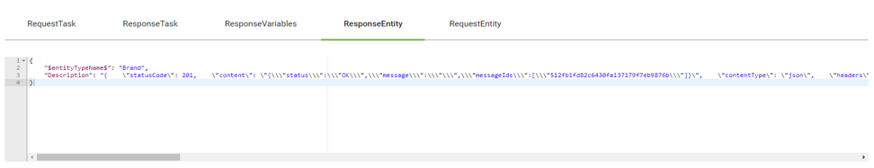 Map the Response Payload as a String