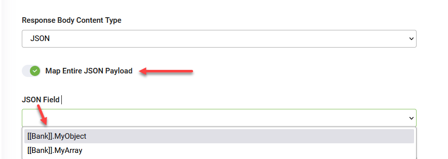 REST Response General Settings