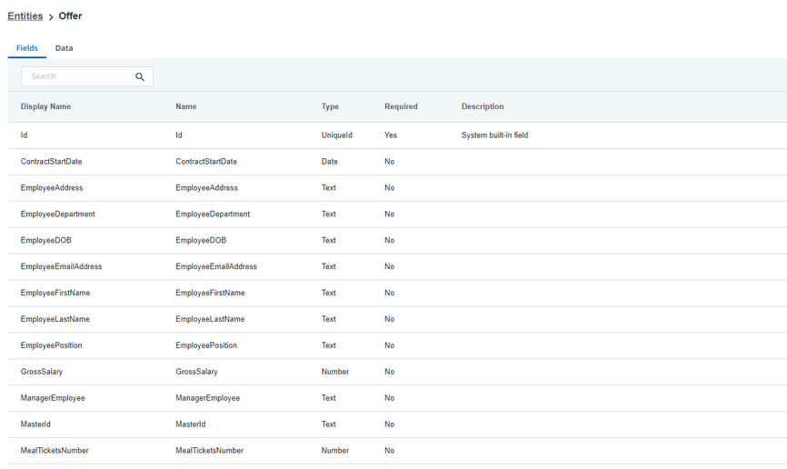 Set up UiPath Data Service Process